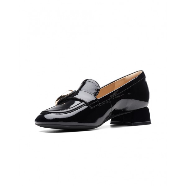 Γυναικεία δερμάτινα loafers Clarks 26174716 Μαύρα