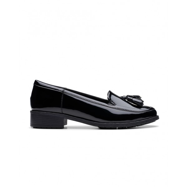 Γυναικεία δερμάτινα loafers Clarks 26178704 Μαύρα