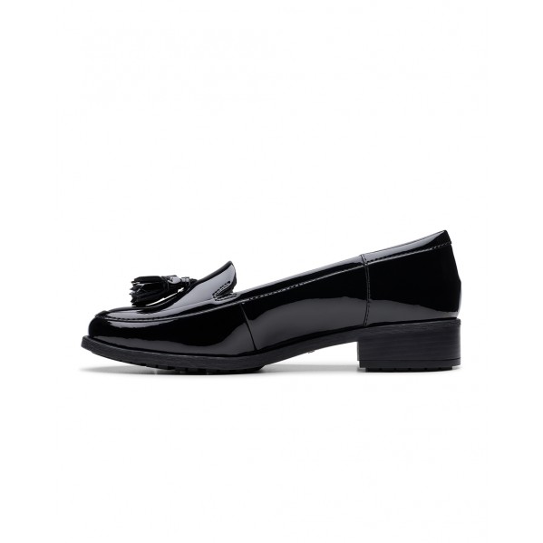 Γυναικεία δερμάτινα loafers Clarks 26178704 Μαύρα